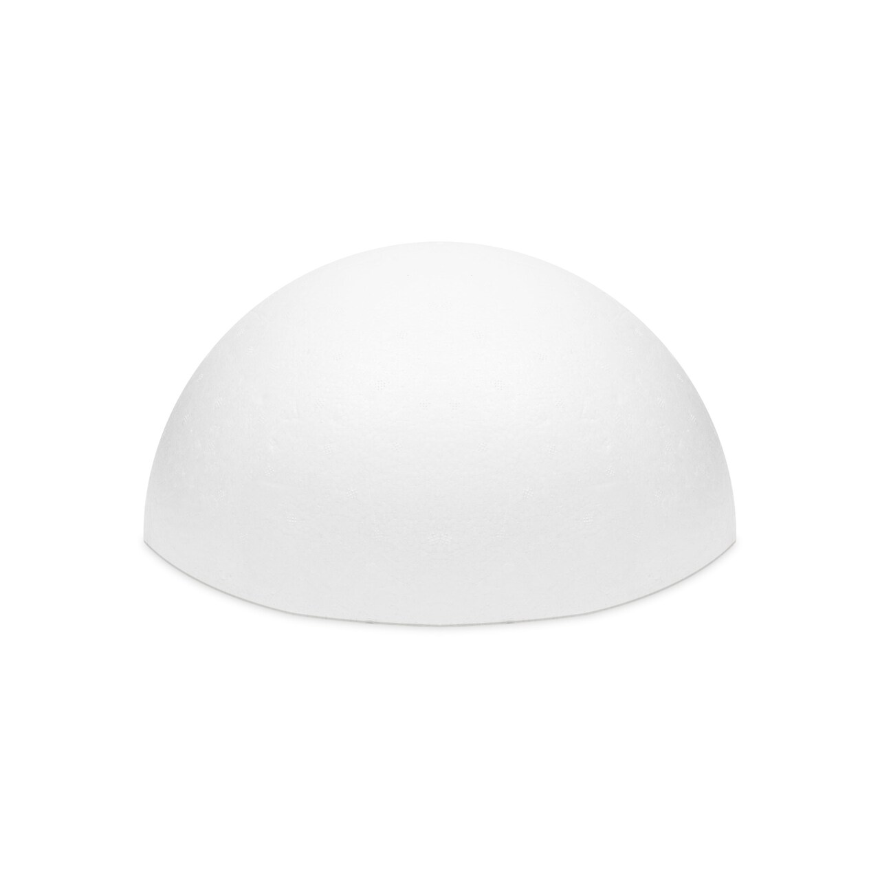 White Half Sphere Foam Ball for DIY Crafts, Large Hollow Dome for Art Supplies (11.4 x 6 In)